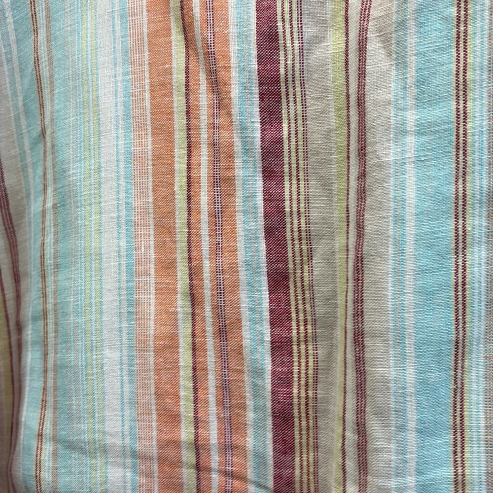Aegean women’s medium Multicolor Striped linen Top - Picture 4 of 5